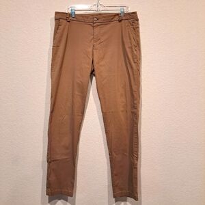 Lululemon Mens Commission Pant Classic Swift Cotton Brown Tan M5440 Size 36